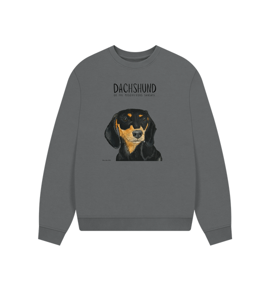 Slate Grey Printed Sweater