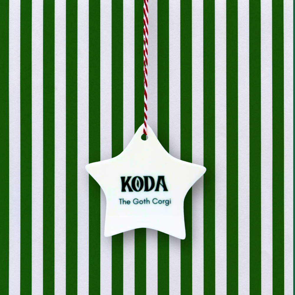 Personalised Star Ceramic Christmas Ornament