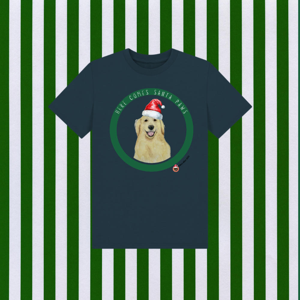 Here Comes Santa Paws Children's T Shirt