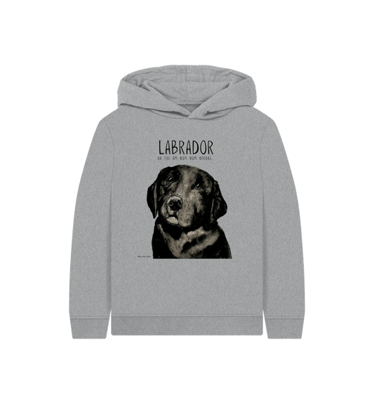 Athletic Grey Printed Kids Hoodie
