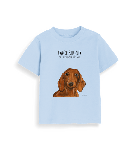 Dusty Blue Printed Kids T-Shirt
