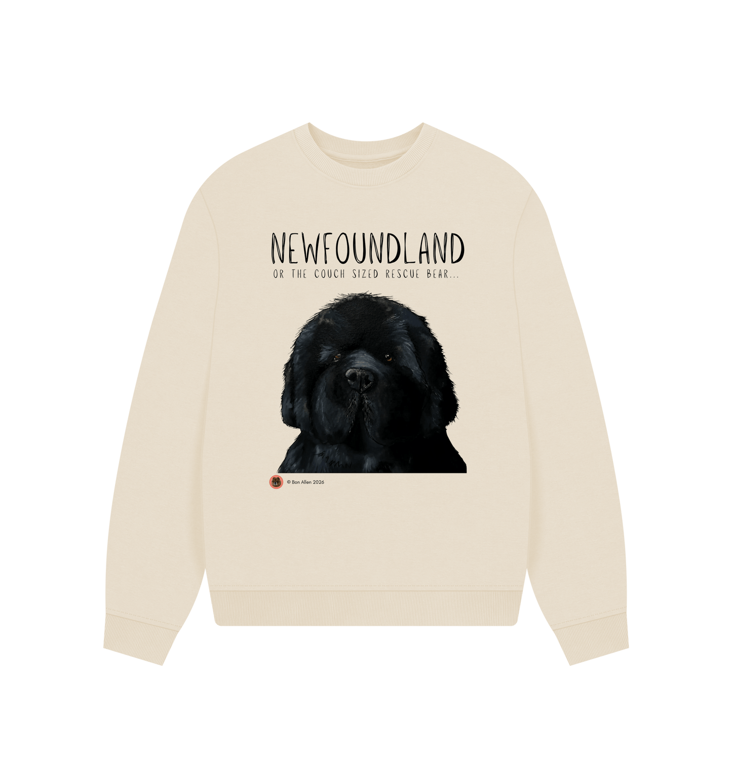 Oat Printed Sweater Front