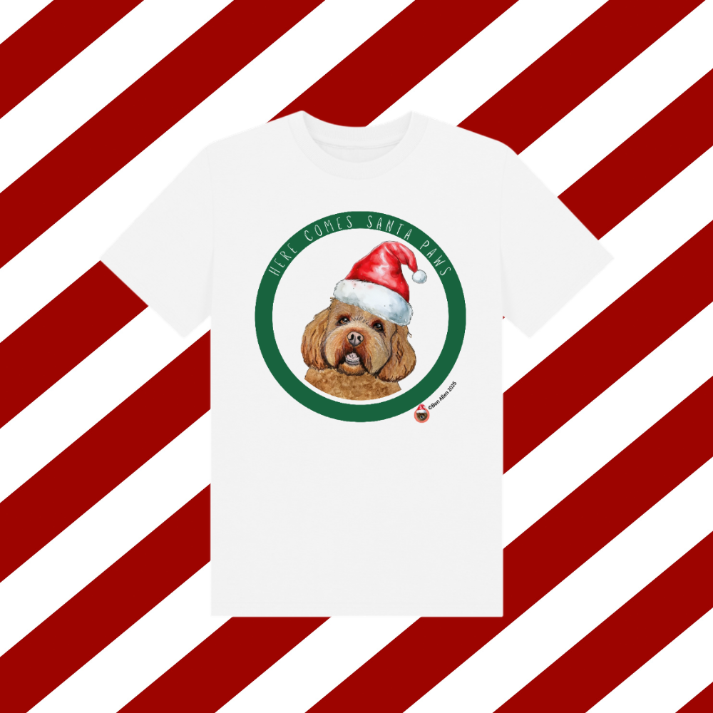 Here Comes Santa Paws Children's T Shirt