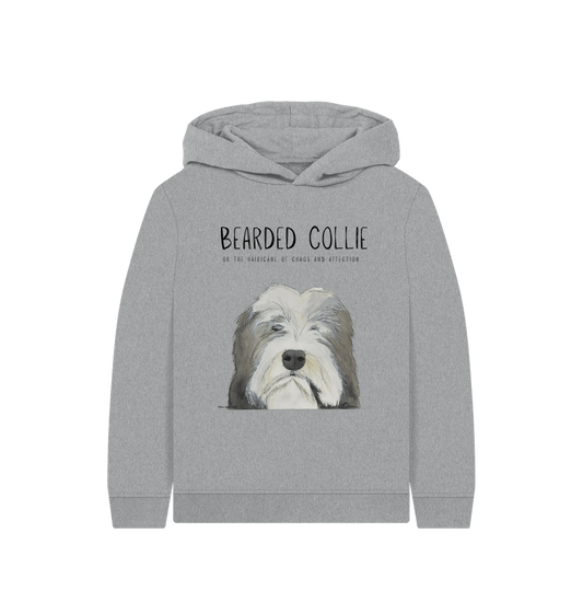 Athletic Grey Printed Kids Hoodie