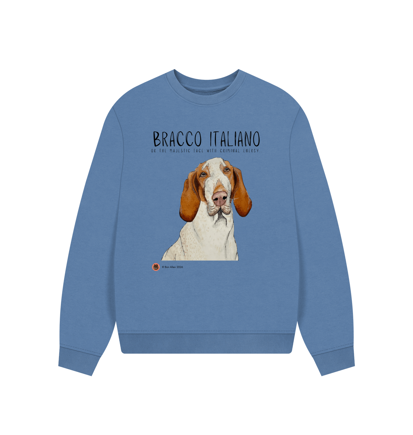Solent Printed Sweater Front
