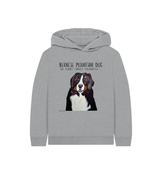 Athletic Grey Printed Kids Hoodie