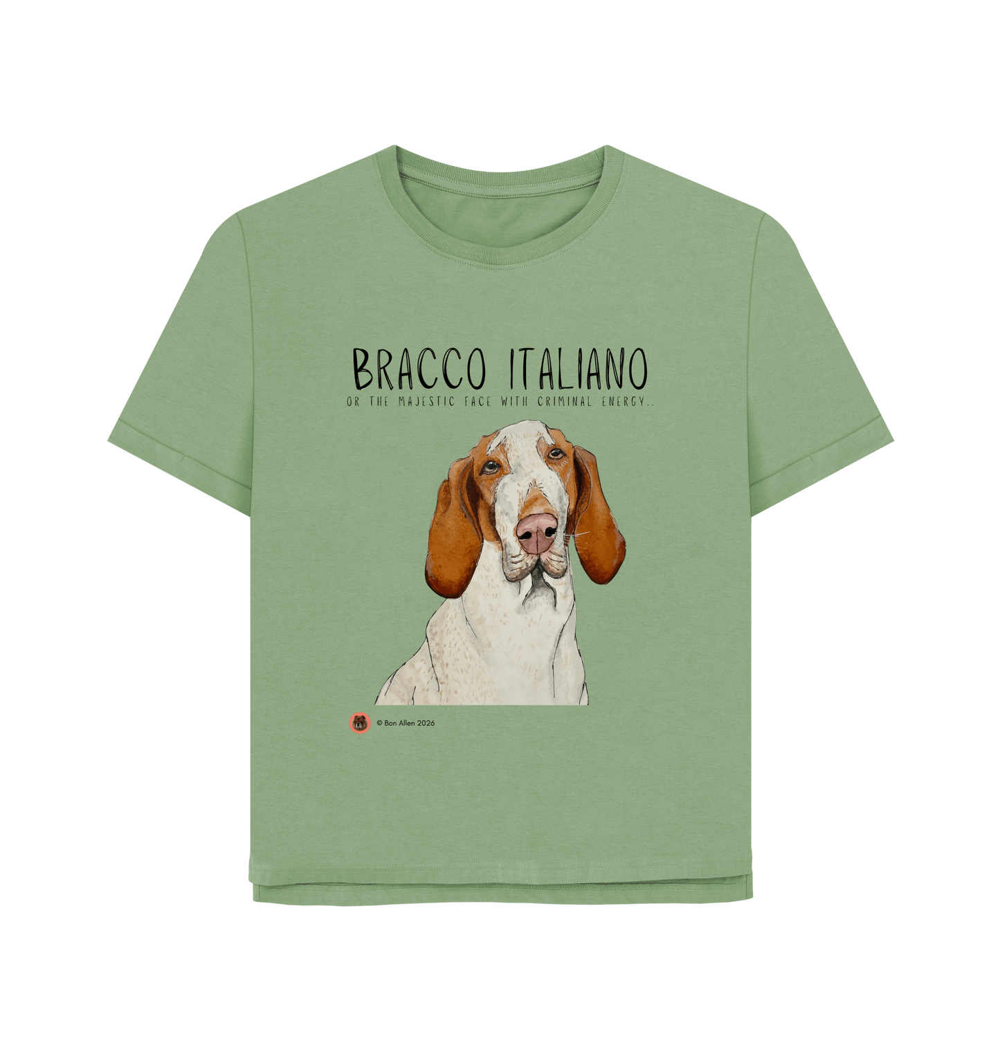 Sage Printed T-shirt Front