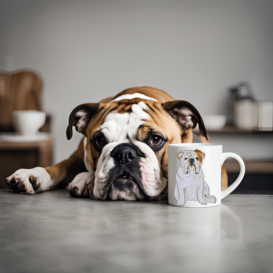 Bulldog Surveillance Mug: 'Every Sip You Take, I’ll Be Watching You!'
