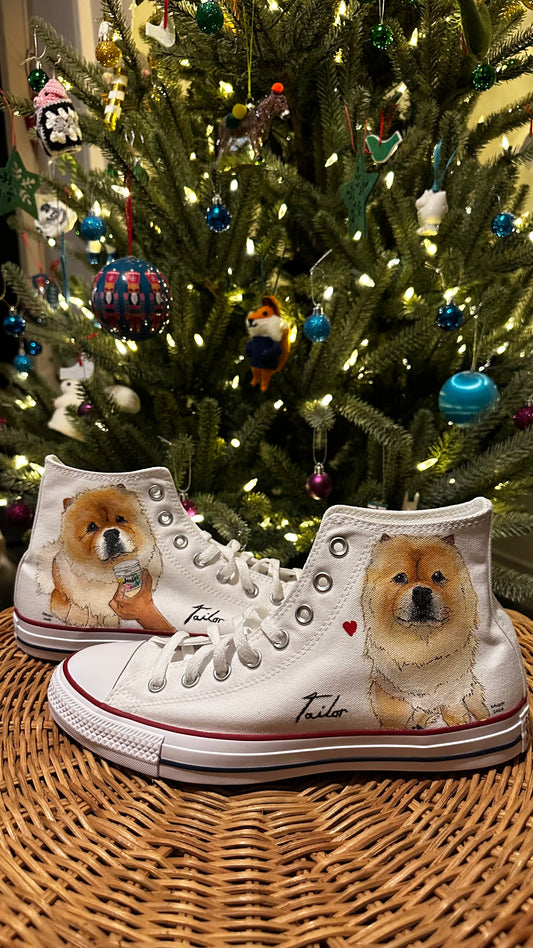 Yoda Best - one of a kind hand painted High Tops