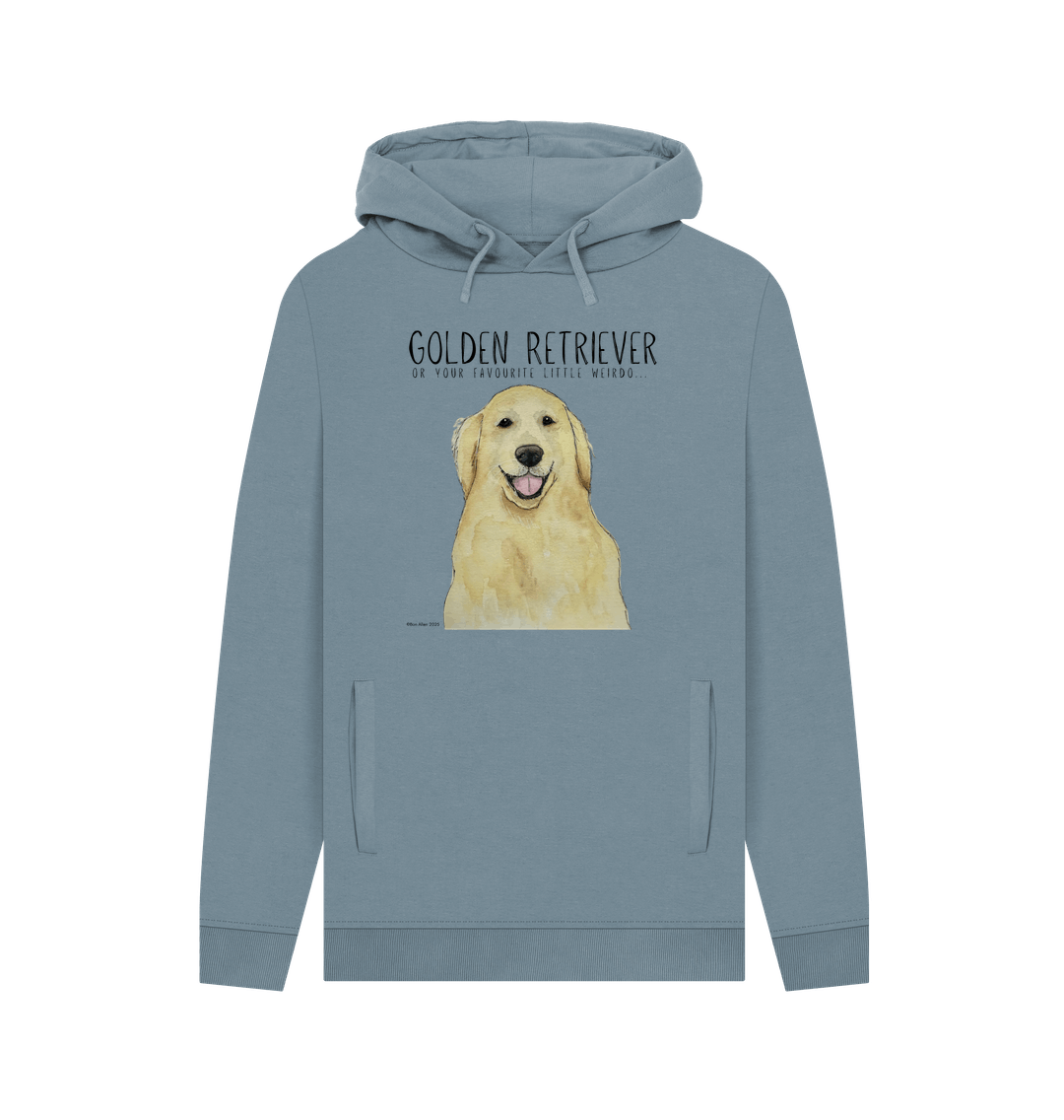 Stone Blue Printed Hoody