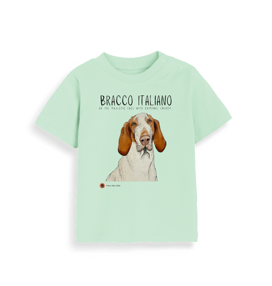 Mint Printed Kids T-Shirt Front