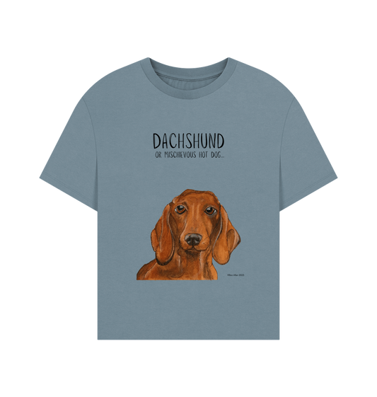 Stone Blue Printed T-shirt
