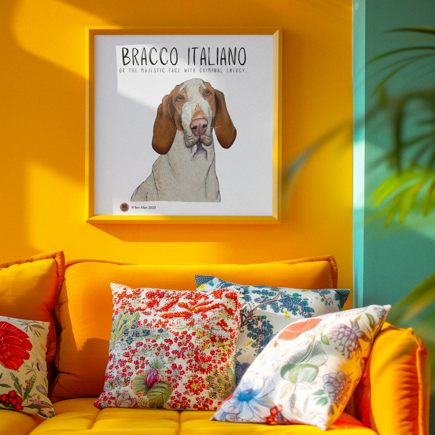Bracco Italiano Wall Art – Majestic Face, Slightly Criminal Energy