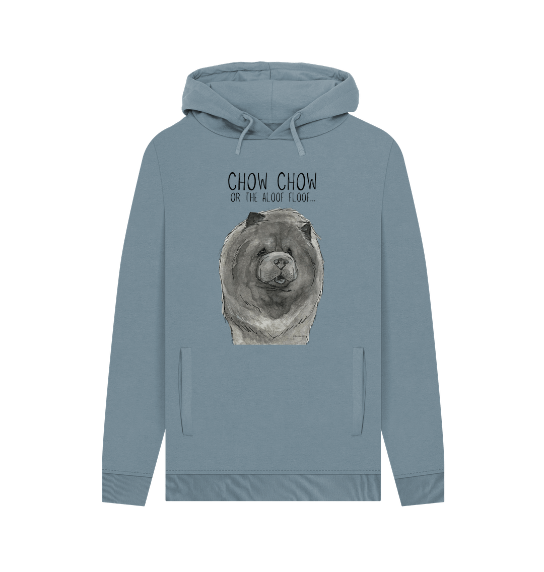 Stone Blue Printed Hoody