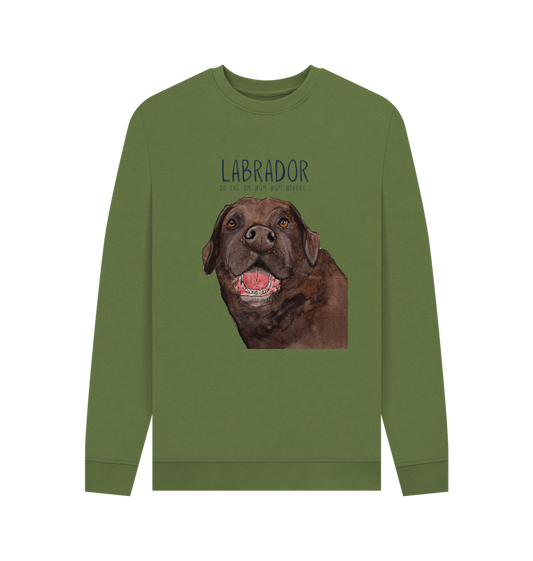 Khaki Printed Sweater