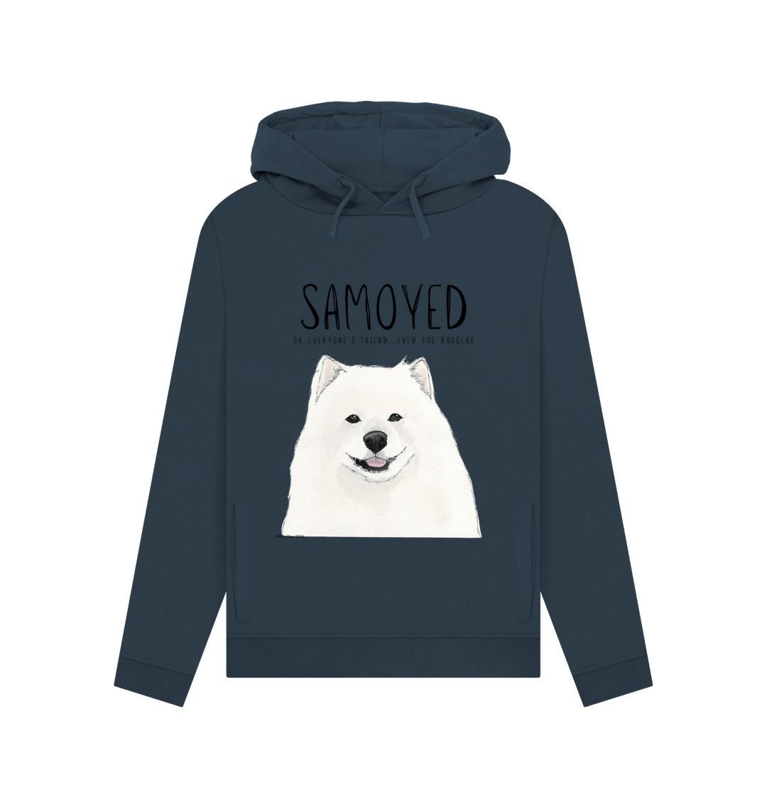 Navy Blue Printed Hoody