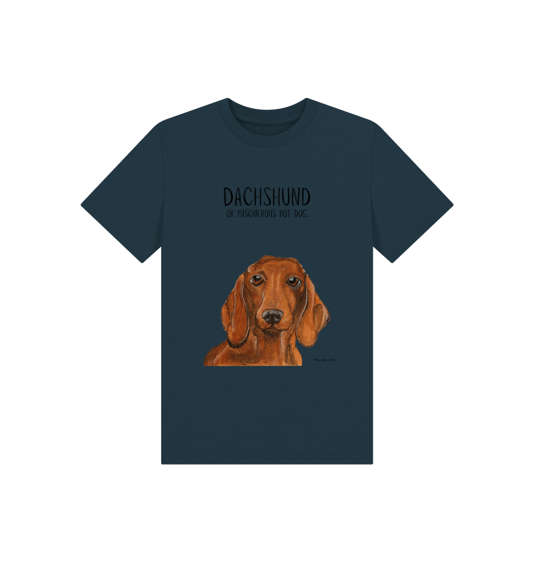 Denim Blue Printed Kids T-Shirt