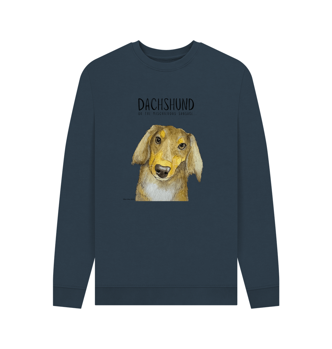 Navy Blue Printed Sweater