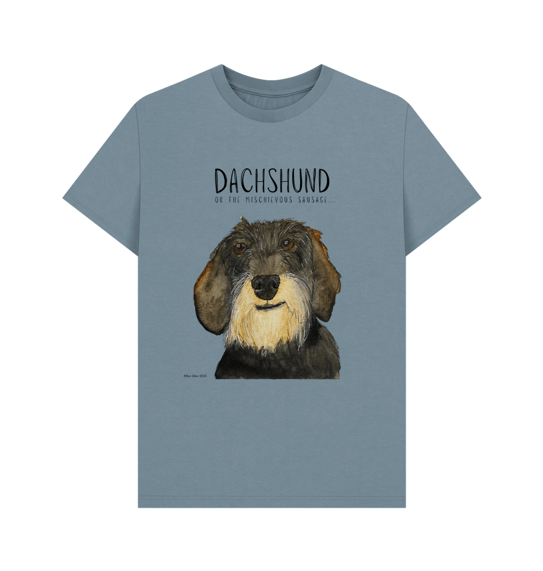 Stone Blue Printed T-shirt
