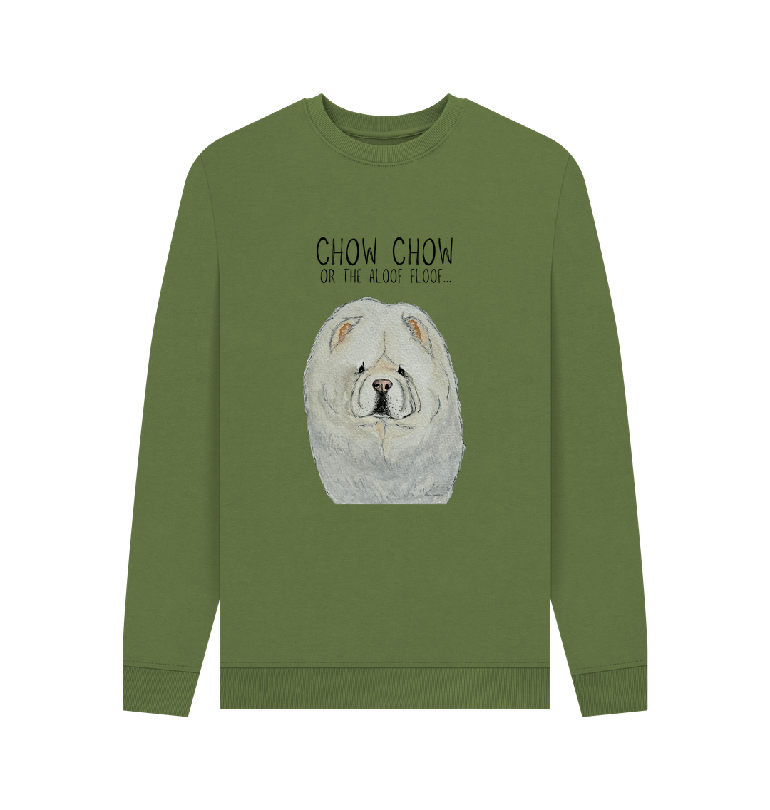 Khaki Printed Sweater Front