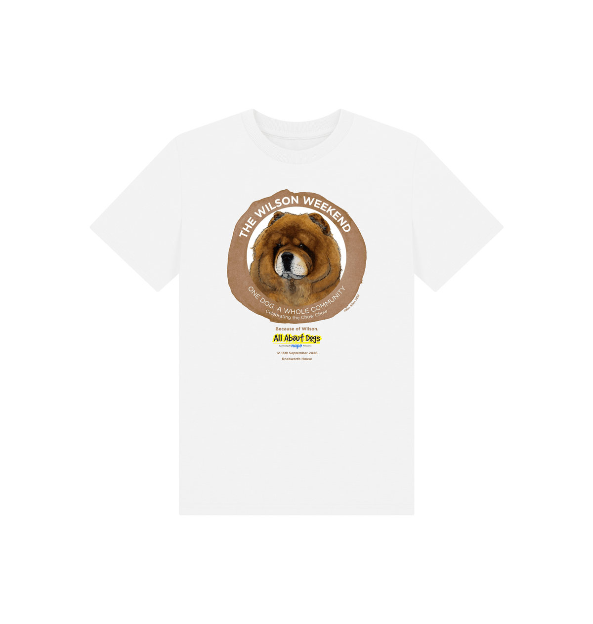 White Printed Kids T-Shirt Front