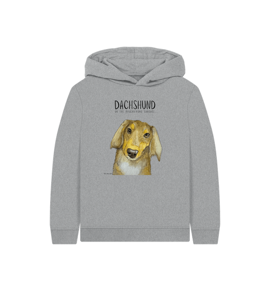 Athletic Grey Printed Kids Hoodie