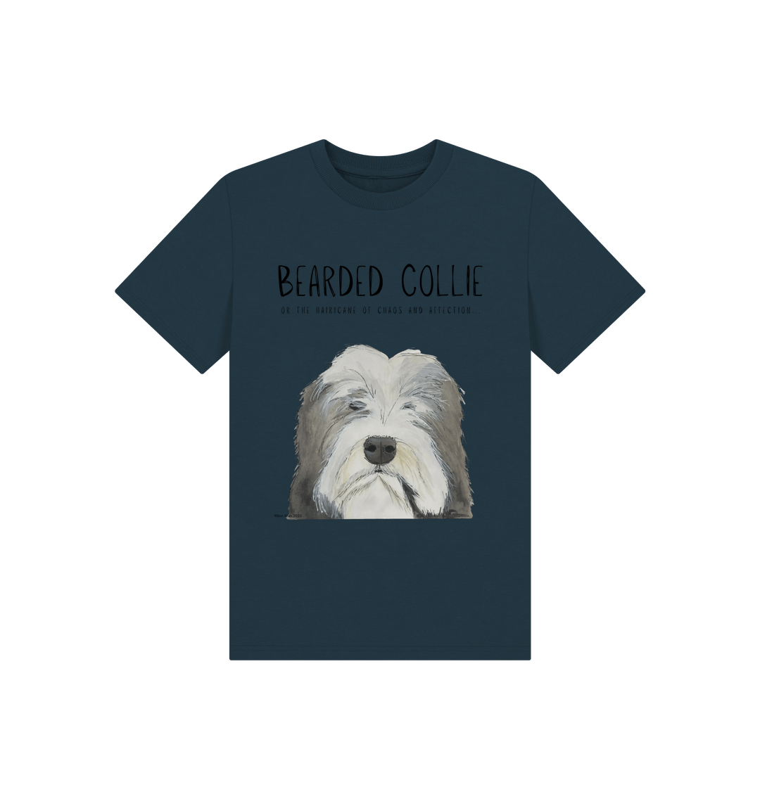 Denim Blue Printed Kids T-Shirt