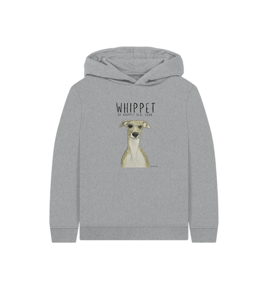 Athletic Grey Printed Kids Hoodie