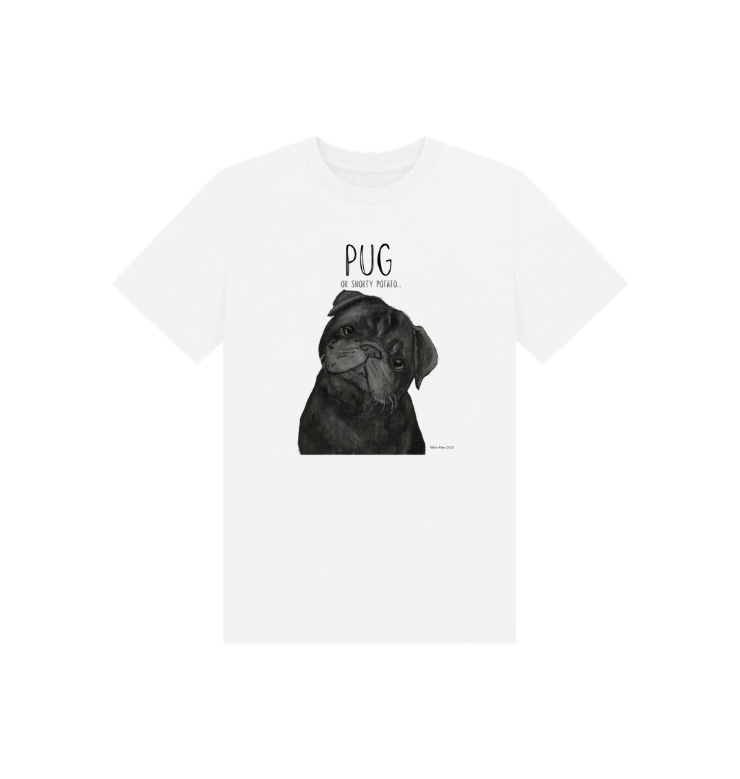 White Printed Kids T-Shirt