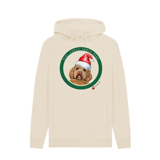 Here comes Santa Paws Adults Christmas Hoodie