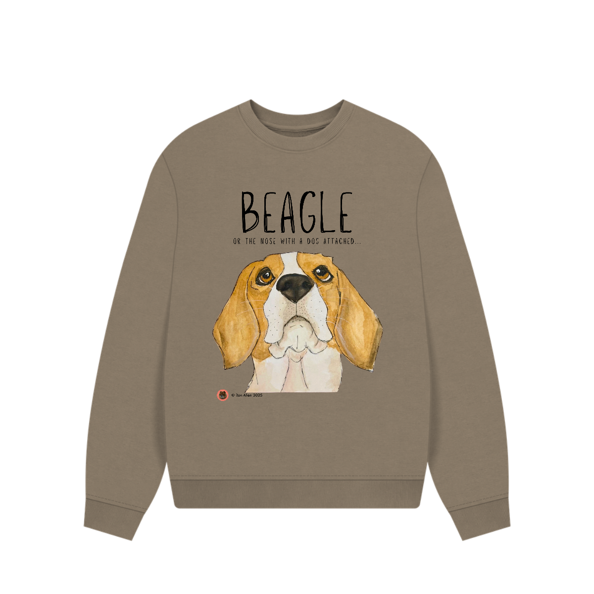 Paws & Lounge: Sustainable Women’s Oversized Dog Sweatshirt