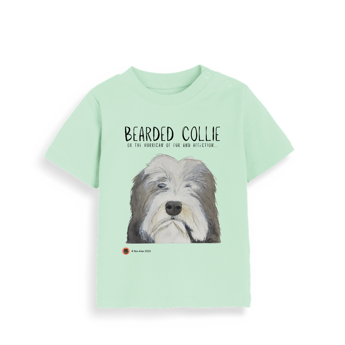 Tiny Paws: Sustainable Baby Dog Breed T-Shirt