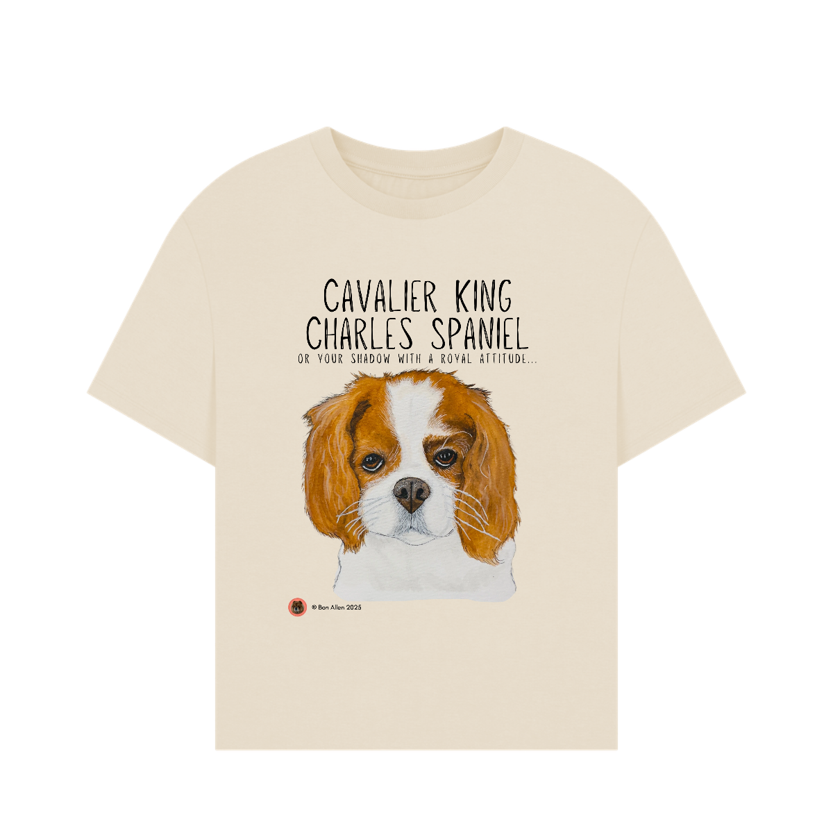 Paws & Chill: Sustainable Women’s Oversized Dog Breed T-Shirt