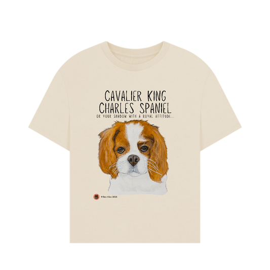 Paws & Chill: Sustainable Women’s Oversized Dog Breed T-Shirt