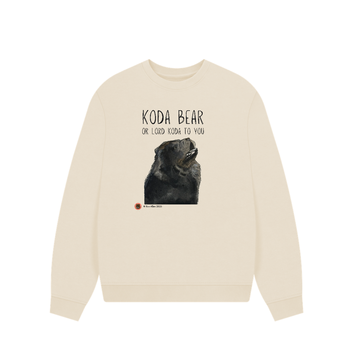 Custom Pet Portrait Oversized Sweatshirt – Women’s Cosy Fit | Your Pet, But Make It Fashion