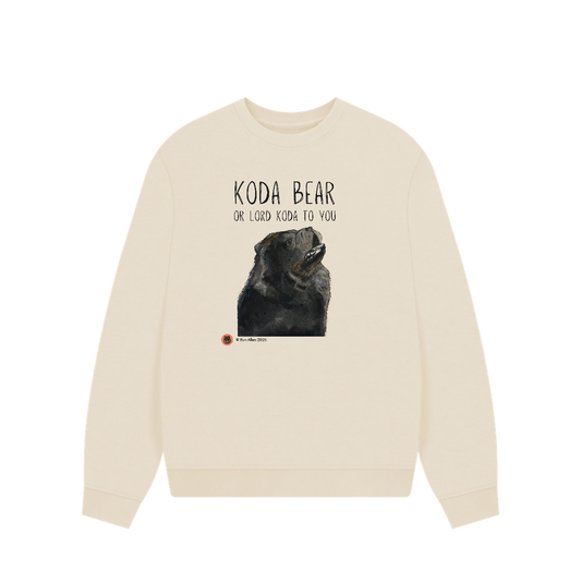 Custom Pet Portrait Oversized Sweatshirt – Women’s Cosy Fit | Your Pet, But Make It Fashion