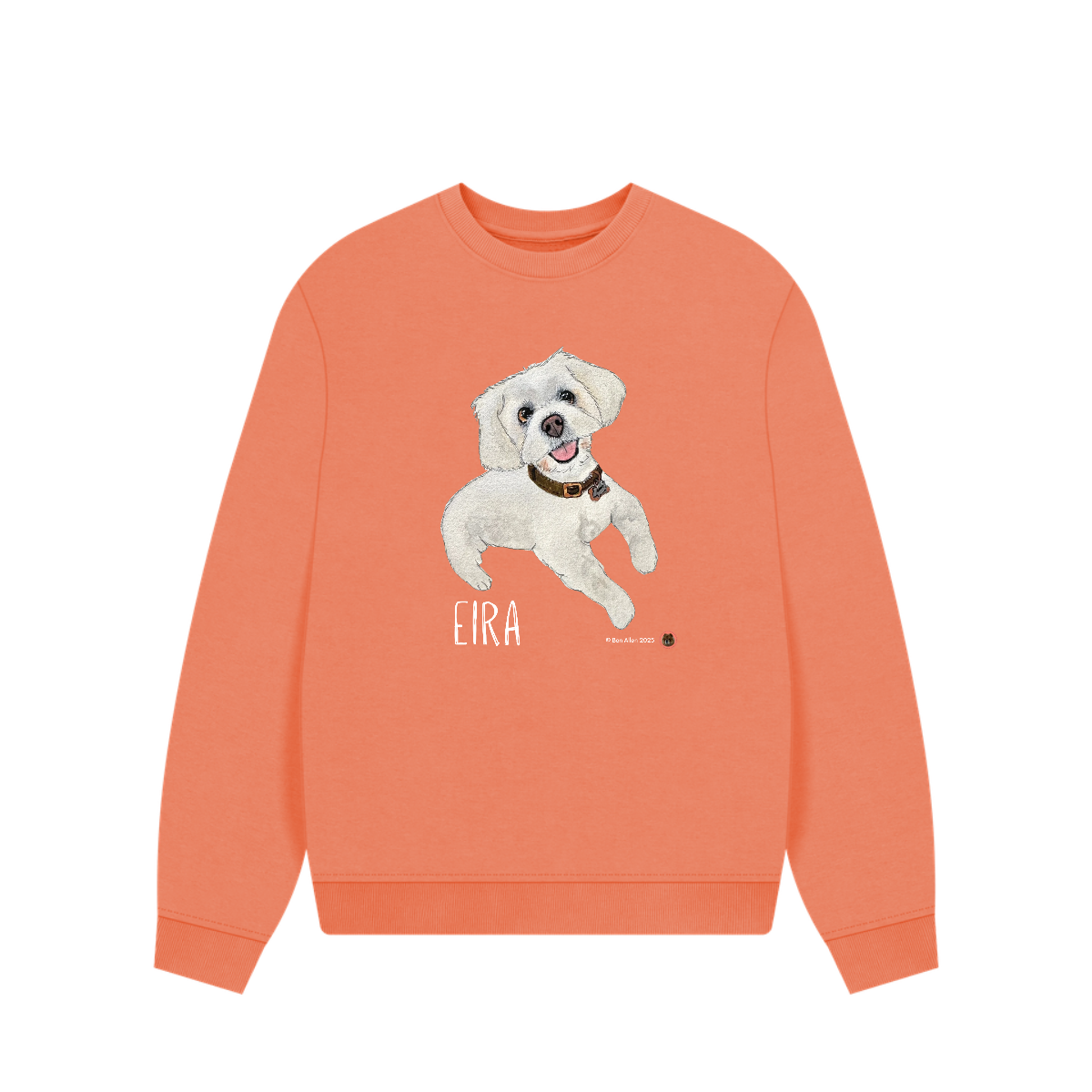 Custom Pet Portrait Oversized Sweatshirt – Women’s Cosy Fit | Your Pet, But Make It Fashion