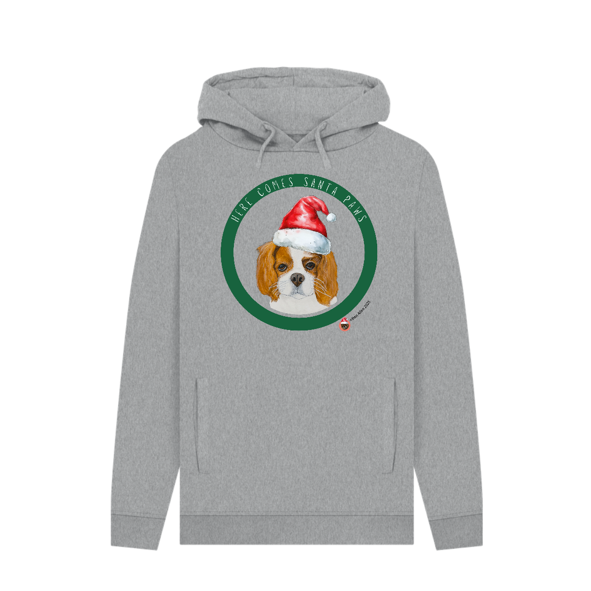Here comes Santa Paws Adults Christmas Hoodie