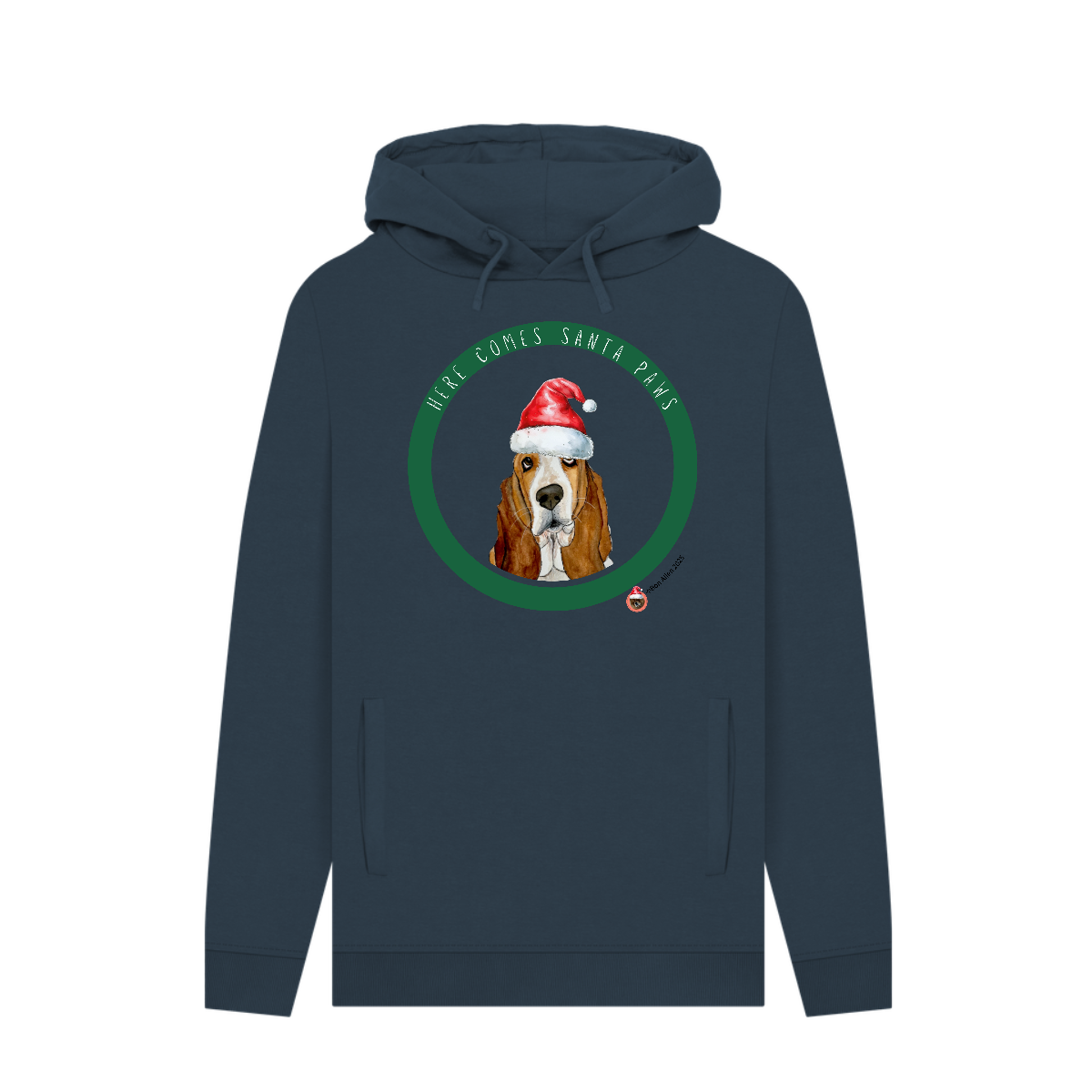 Here comes Santa Paws Adults Christmas Hoodie