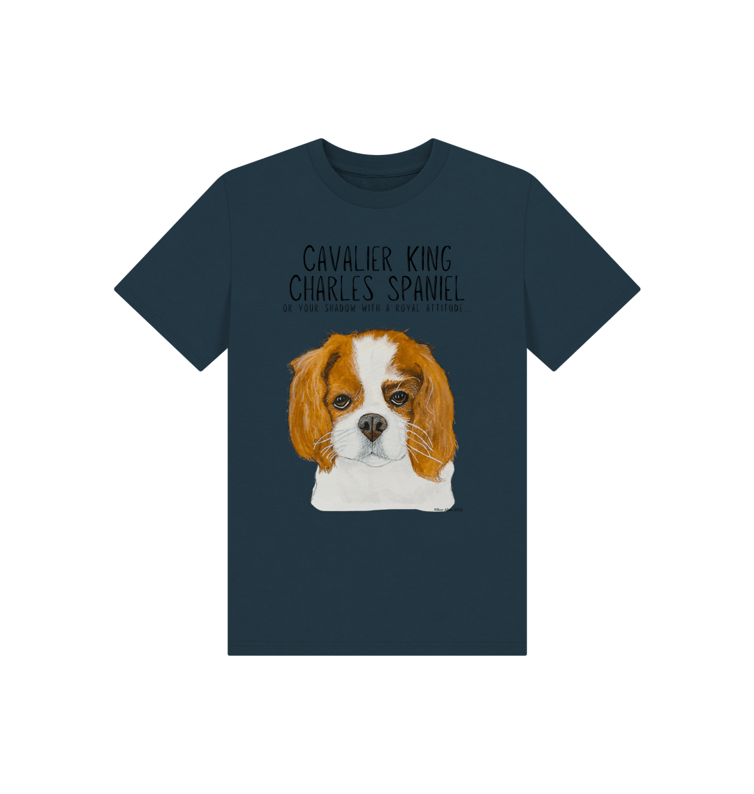 Denim Blue Printed Kids T-Shirt