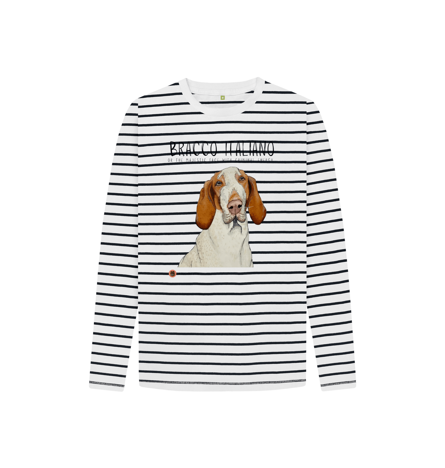 Navy Stripes Printed Kids T-Shirt Front