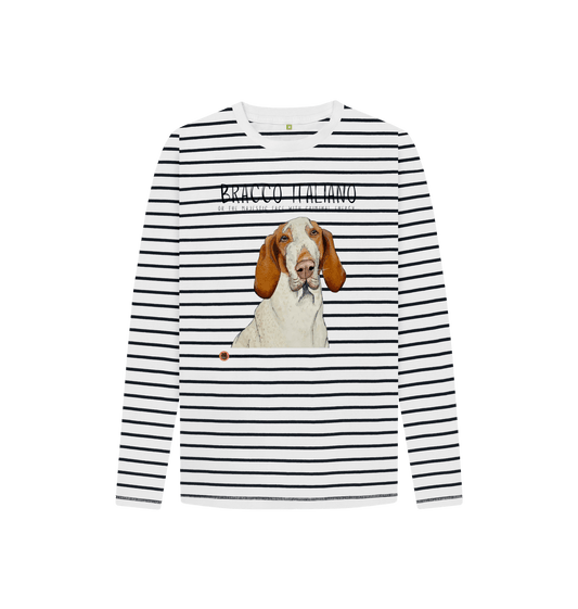 Navy Stripes Printed Kids T-Shirt Front