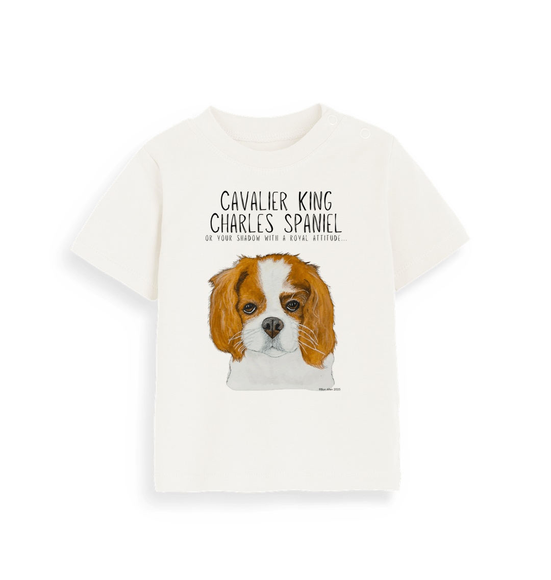 Organic Natural Printed Kids T-Shirt