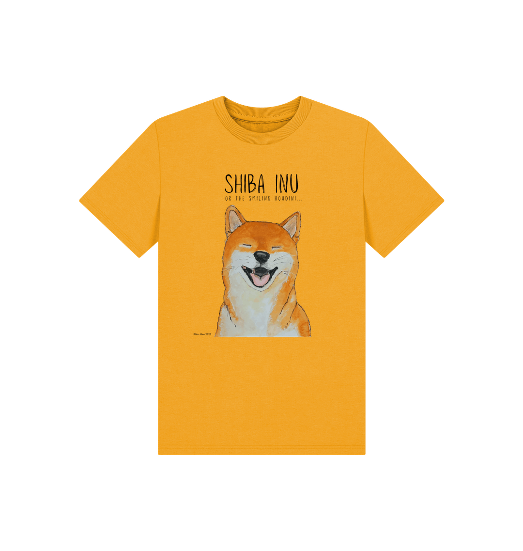 Mustard Printed Kids T-Shirt