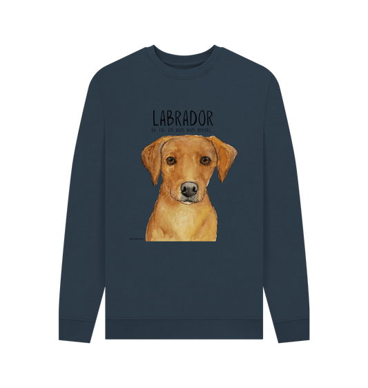 Navy Blue Printed Sweater