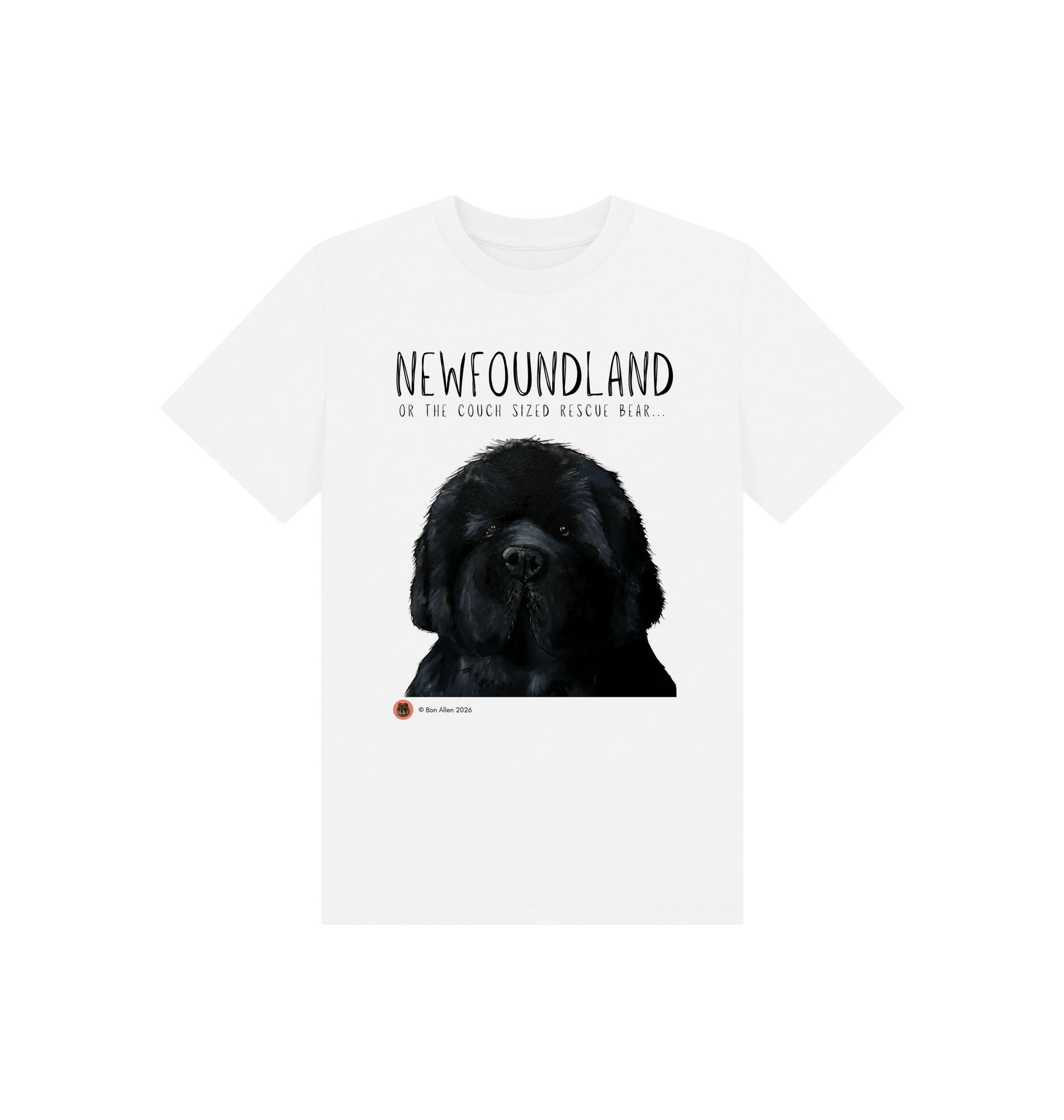 White Printed Kids T-Shirt Front
