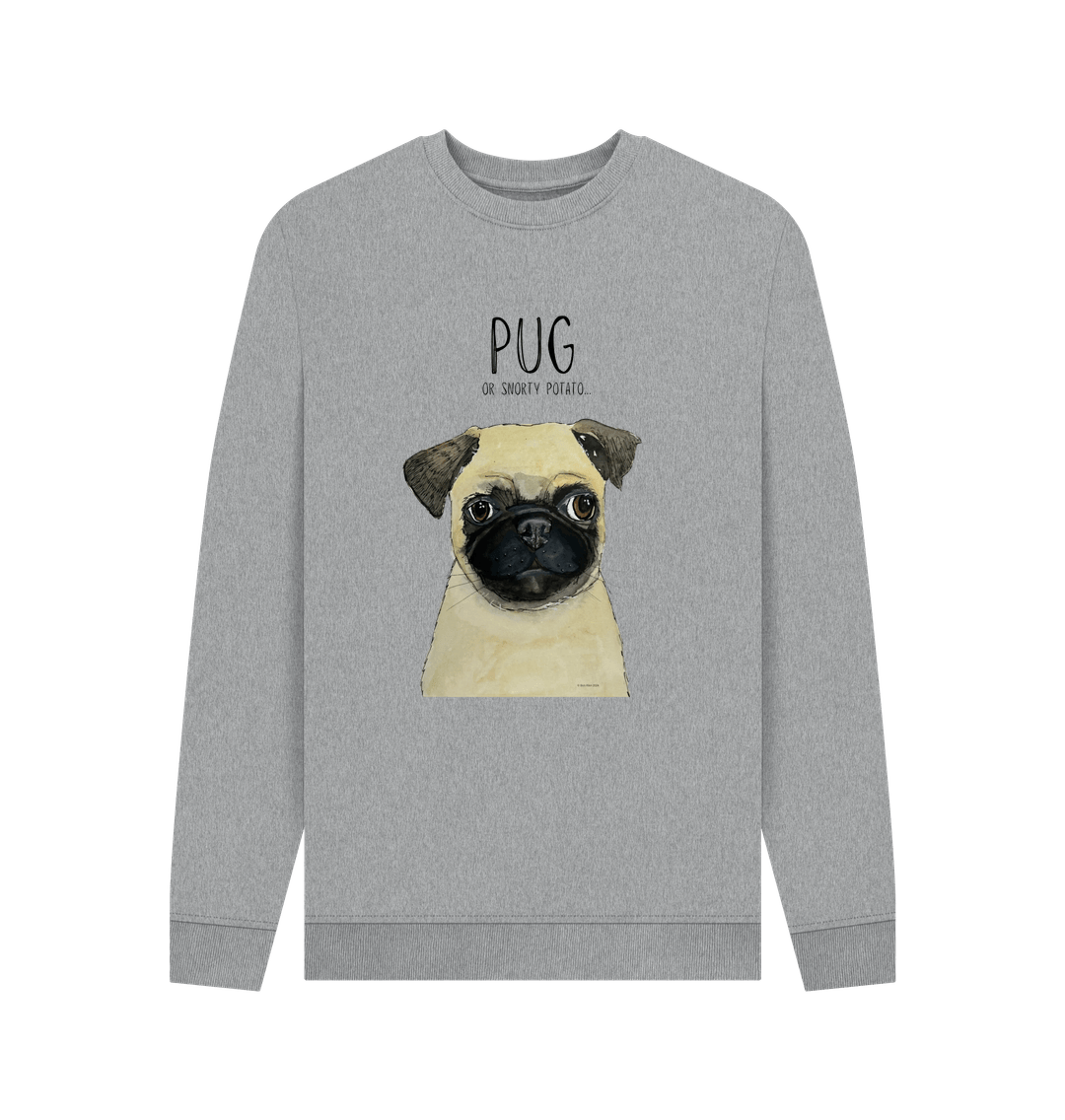 Light Heather Printed Sweater Front