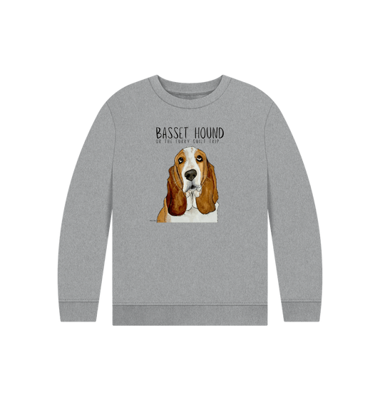 Athletic Grey Printed Kids Jumper