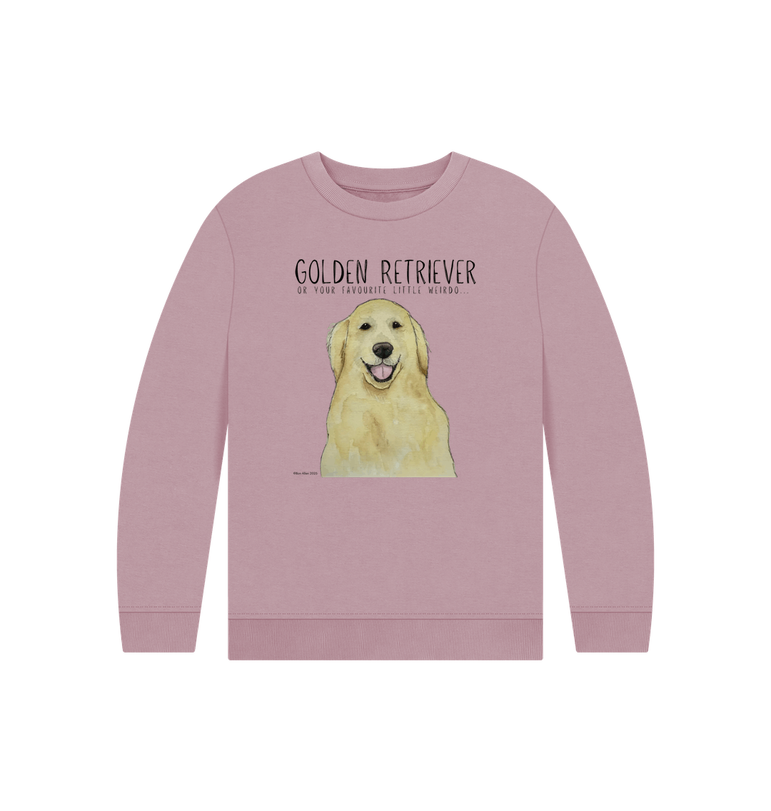 Mauve Printed Kids Jumper