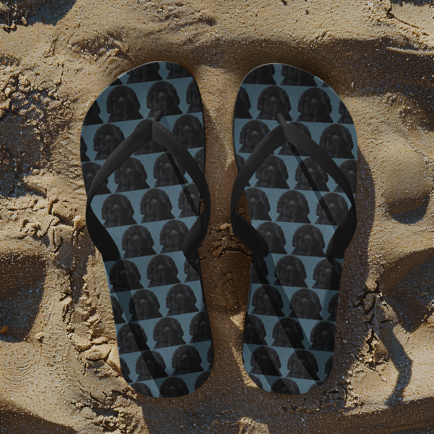 Couch-Sized Rescue Bear Flip Flops – Hilarious Newfoundland Summer Footwear